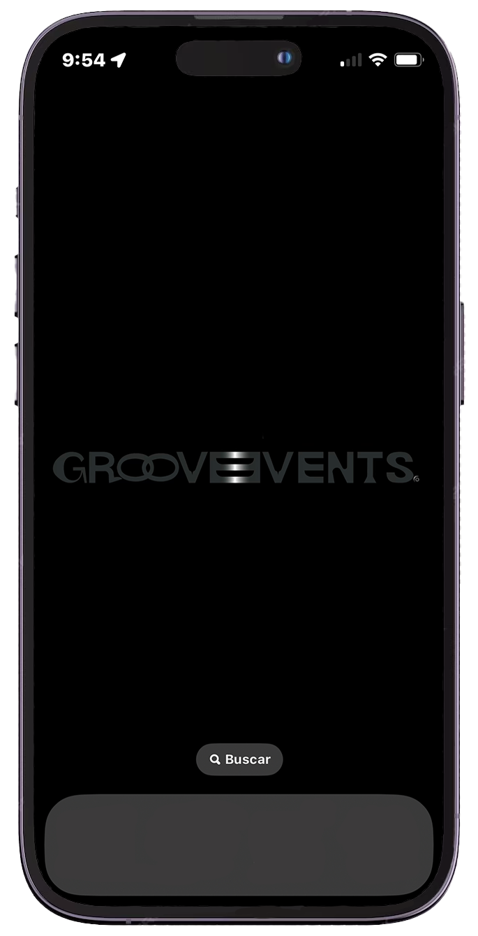 Movil con fondo de Groove Events